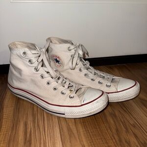 Converse White High-Top Sneakers